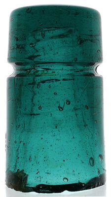 CD 123 E.C.&M. CO. S.F. Milky, Fizzy Dark Bluish Aqua