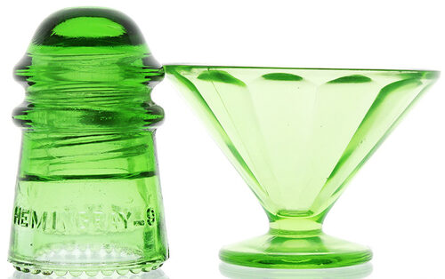 CD 106 Hemingray Depression Glass Green