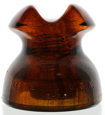 CD 252 Hemingray Flashed Red Amber