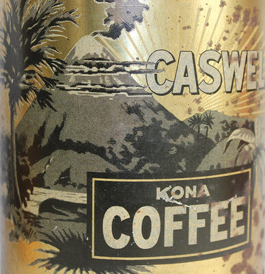 Two Caswell Hawaiian Coffee Tins  Working for Womens Rights