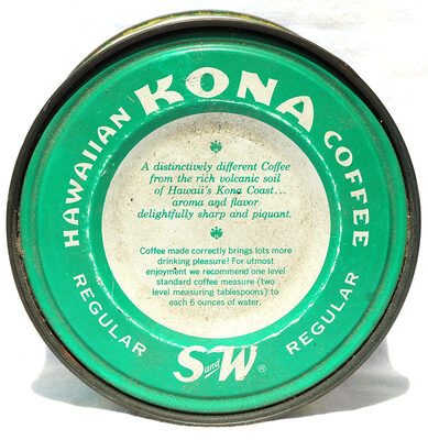 Kona Hawaiian Coffee Tin