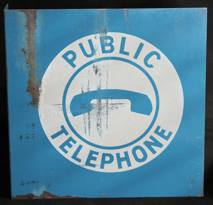Public Telephone Sign