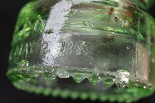 CD 133 H.G. CO. Lime Green with Date Foul Up