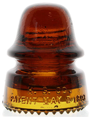 CD 162 H.G. CO. Stunning Reddish Orange Amber