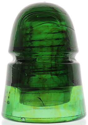 CD 145 B Emerald Green w/ Amber Swirls