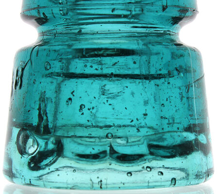 CD 145 B Bluish Aqua with Bubbles & Bumps