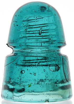 CD 145 B Bluish Aqua with Bubbles & Bumps