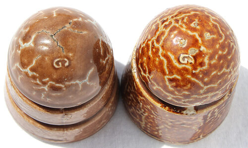 U-11A & U-50 G Marked Insulators with CRAZY Glaze