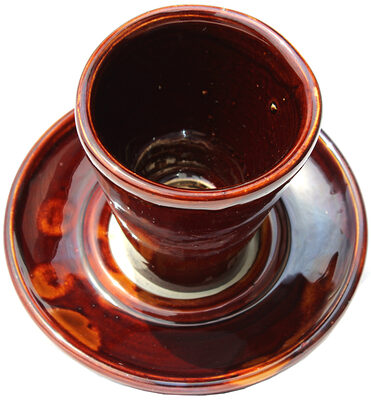M-2261 Unmarked Thomas w/ Mottled Reddish Brown Glaze