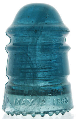 CD 113 Hemingray Jade Blue Milk