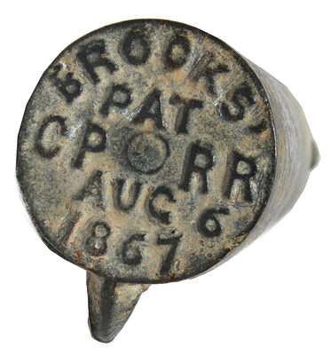 Rams Horn: Brooks with CPRR Initials