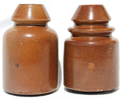 U-1540 & U-1573 Old Salt Glaze Insulators
