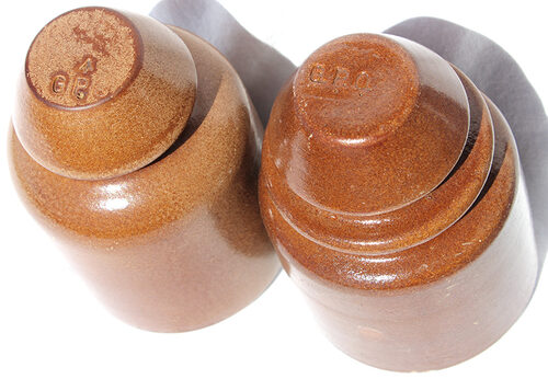 U-1540 & U-1573 Old Salt Glaze Insulators