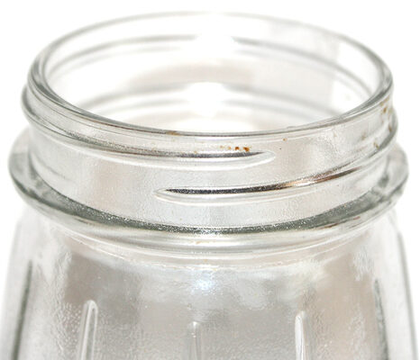 Jar: Decorative Ball 12-Sided, Paneled, Juice Decanter