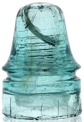 Scratch & Dent: CD 160.7 Am. Insulator Co. with Date Error Light Aqua