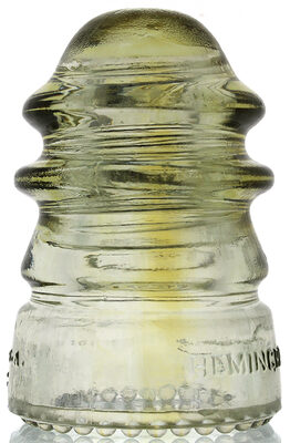CD 113 Hemingray Clear / Yellow Two Tone
