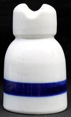 U-1735 German Insulator w/ Blue Stripe